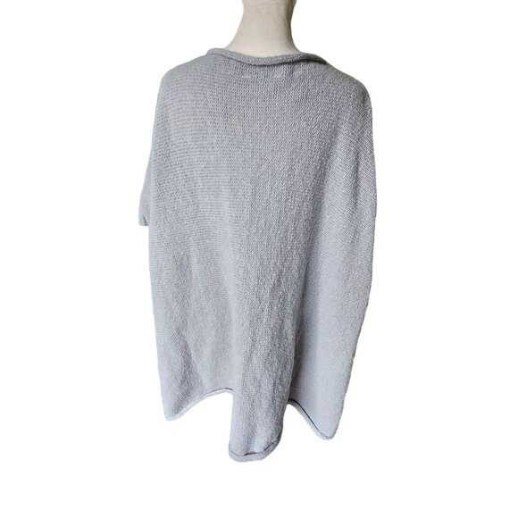 NWT Lauren Conrad Pale Blue Women's Poncho Sweater One Size - Picture 4 of 13